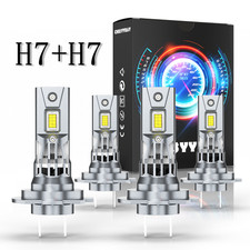For Mercedes-Benz C250 C300 C350 - 4pc Combo Headlight High Low Beam LED Bulbs