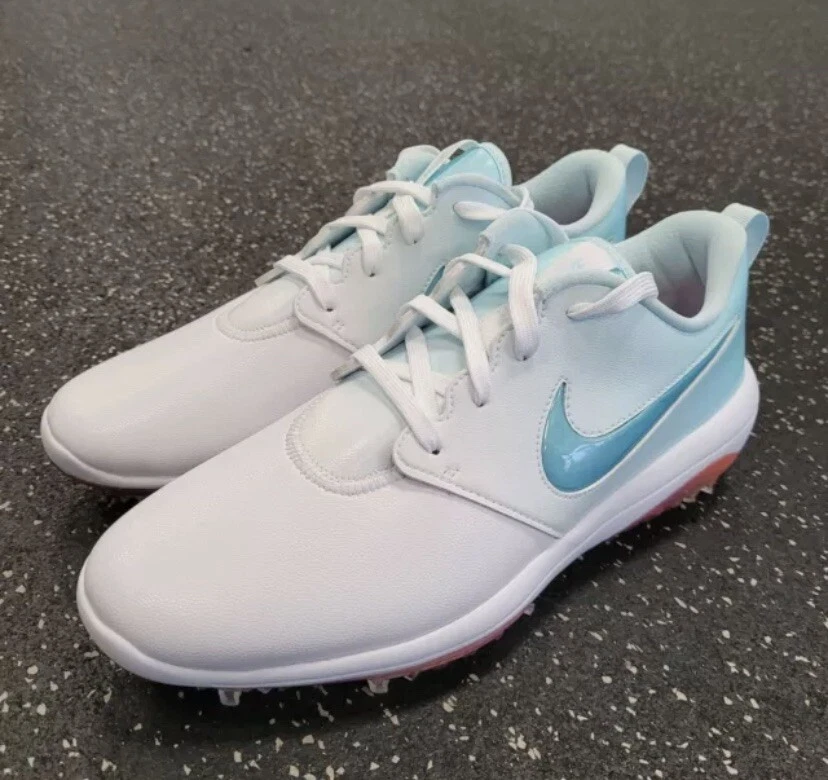 NWOB Nike Roshe G Tour NRG Golf Shoes White Blue BV0659 110