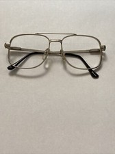 Vintage Mr Branded Silver Metal Aviator Flex Frame Eye Glass Frames 56-16-145