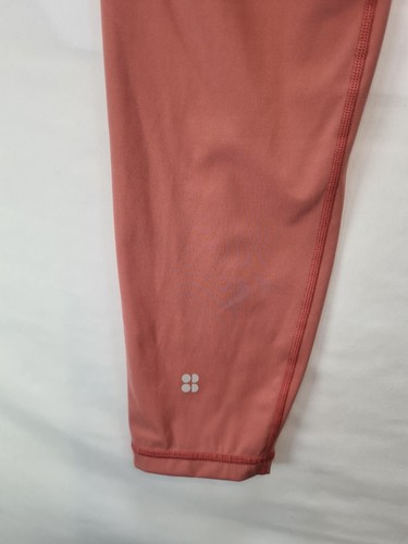Sweaty Betty Leggings Size Large Pink 7/8 Power Plain Workout Gym Pockets - Picture 8 of 10