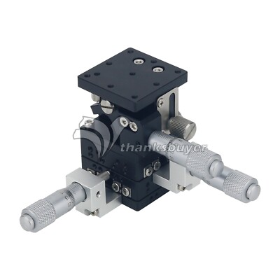 LD40-CM 1.6x1.6'' XYZ Axis Sliding Stage Manual Sliding Table with Micrometer #E6