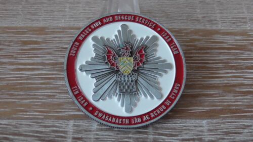 Moneta sfida internazionale ricerca e soccorso Galles del Sud Fire & Rescue Regno Unito #557Y - Foto 5 di 9