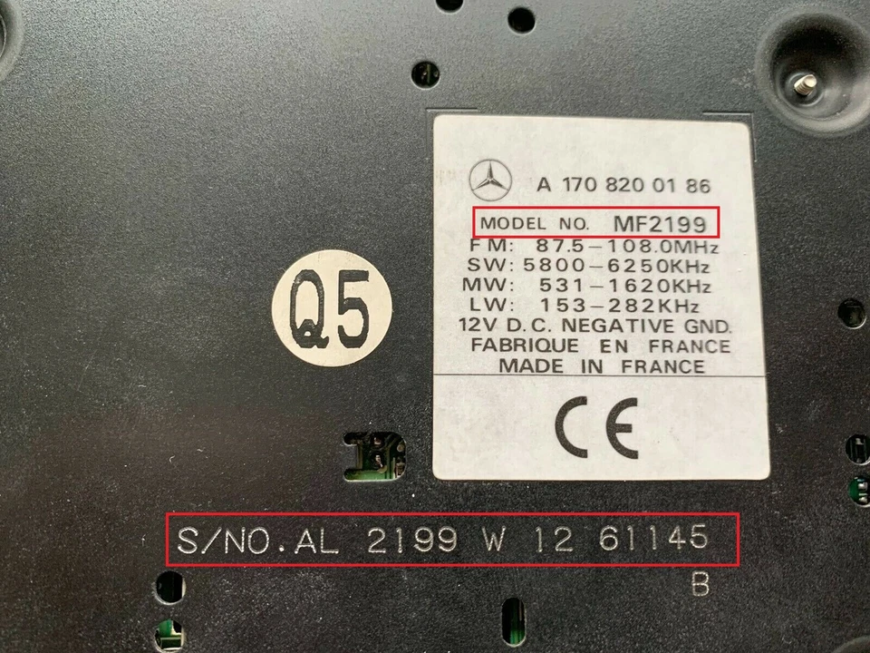 Becker Radio Code / Pin Code Harman Mercedes Benz Porsche Ferrari Alpine - Bild 3 von 3