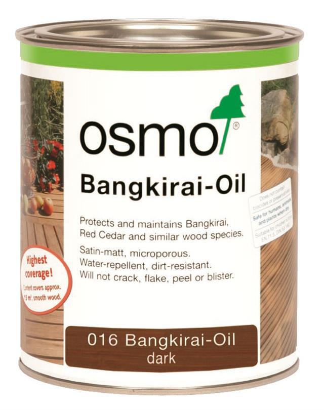 Osmo 016 Wood / Decking Bangkirai Oil Dark Natural Shade Transparent 2.5L