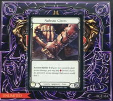 その他 Nullrune Gloves Cold Foil FAB Flesh and Blood TCG Nullrune