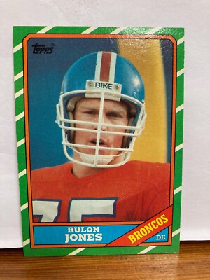 Rulon Jones 1986 Topps - Football Card Denver Broncos