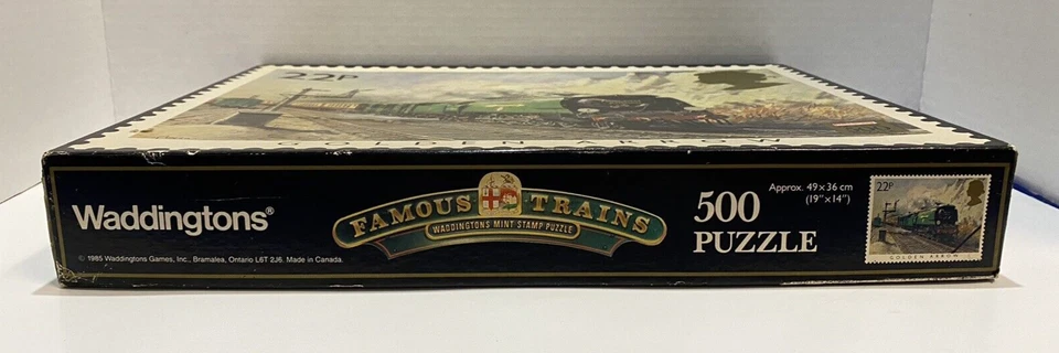 Waddingtons 500 Pc. Famous Trains Golden Arrow 1985 Mint Stamp Puzzle - Изображение 2 из 3