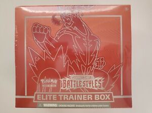 Sword and Shield Battle Styles Elite Trainer Box Sealed RED Pokemon TCG 