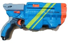 NERF Vortex VTX Vigilon Blaster No Discs Disk Gun Target Exclusive Blue Green