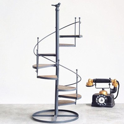 Spiral Plant Stand Modern Stair Shape Planter Organizer Shelf Plant Rack