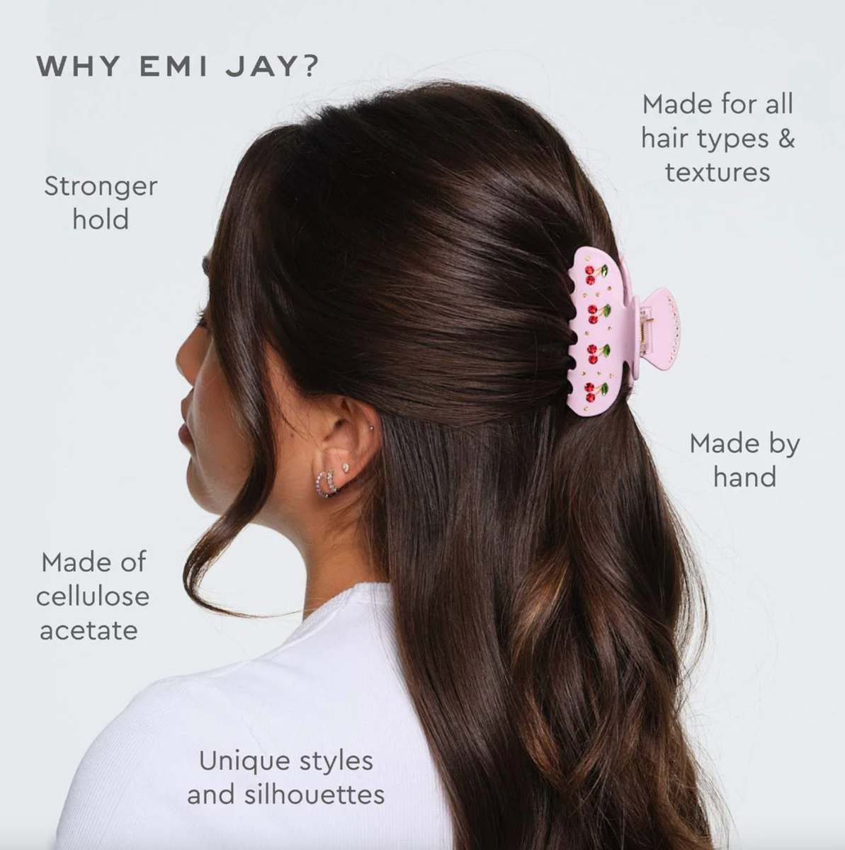 Emi Jay Sweetheart Hair Claw Clip Perfect for Low Bun or  display picture 3