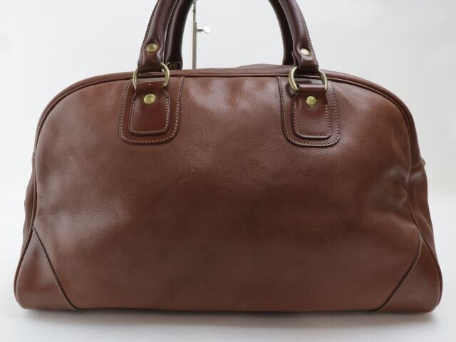 GHURKA No.152 MH engraved model Leather Boston Bag vintage GHURKA No.152 MH engraved model Leather Boston Bag vintage