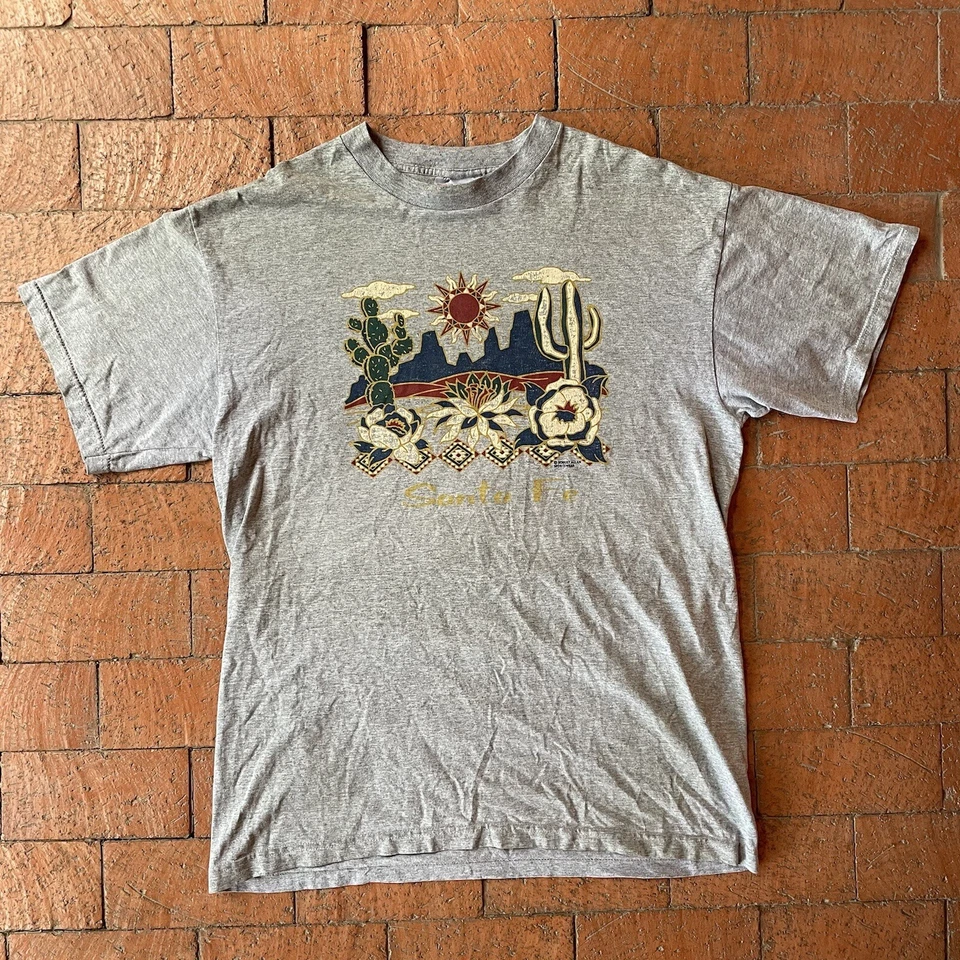 Camiseta De Colección K-Swiss Apparel Gris Talla Grande Hecha en EE. UU. Camiseta Santa Fe Casi Nueva Foto 2 de 4