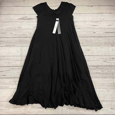 Sita Murt Black Sleeveless Cotton Dress Women's Size 44 New