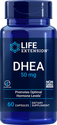 Life Extension DHEA 50mg for Optimal Hormone Levels Sexual Function Mood 60 Caps