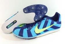 Mens NIKE Zoom Rival D 8 616310 474 Gamma Blue Volt Brave Track Cleats Shoes