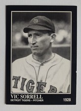 VIC SORRELL 1992 Conlon Collection TSN #577 Detroit Tigers