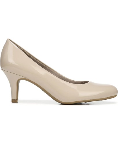 LifeStride Z4897* Parigi Round Toe Slim Heel Pump Grey Women's Size 7 W - Picture 3 of 5
