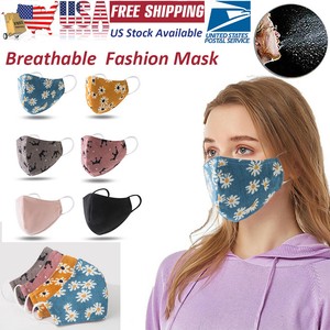 Floral Fashion Face Mask Cover Breathable Mouth Masks Reusable