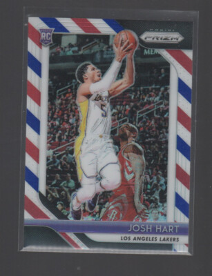JOSH HART  2018-19 PANINI PRIZM RED WHITE BLUE PRIZMS CARD #46