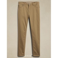 Banana Republic Slim Fit Traveler Pants Khaki Tan Whiskey Men Multiple Sizes NEW