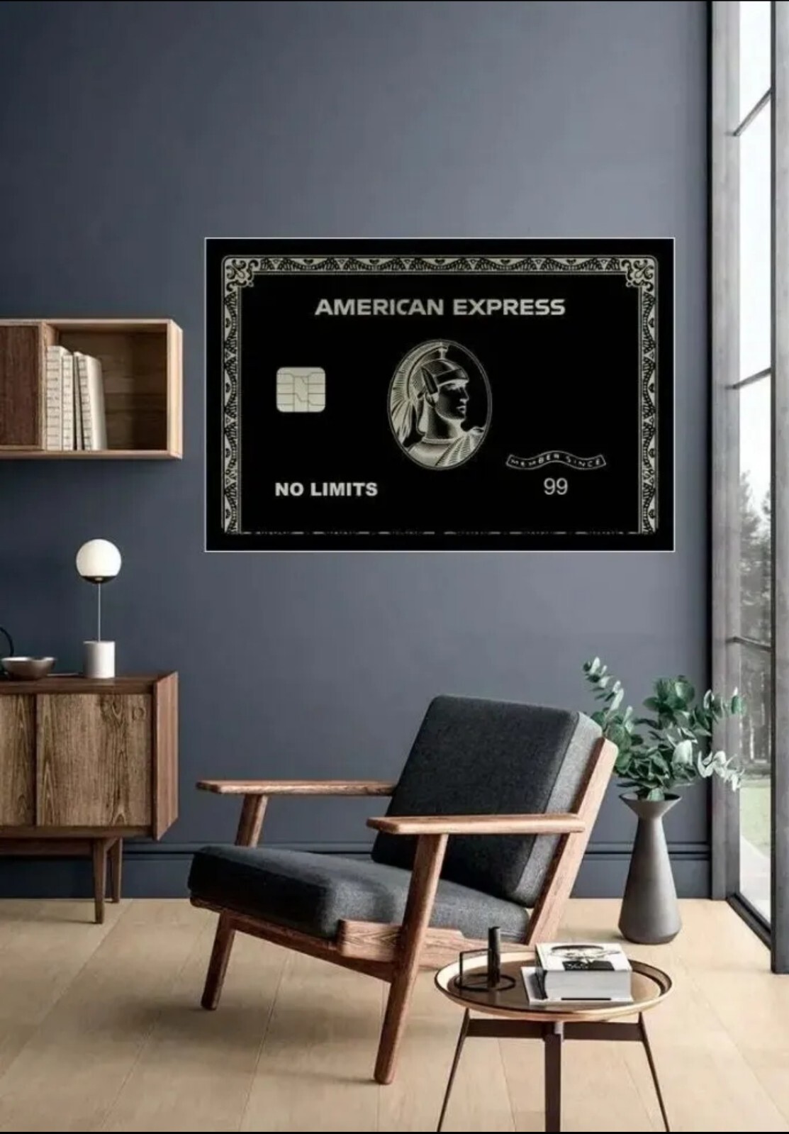 * Exclusive-American Express 27×40 Black Card Amex Centurion Motivation Poster-