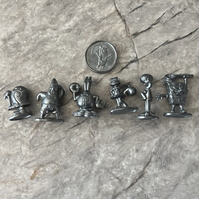 Monopoly SpongeBob SquarePants Edition Pewter Tokens +coin