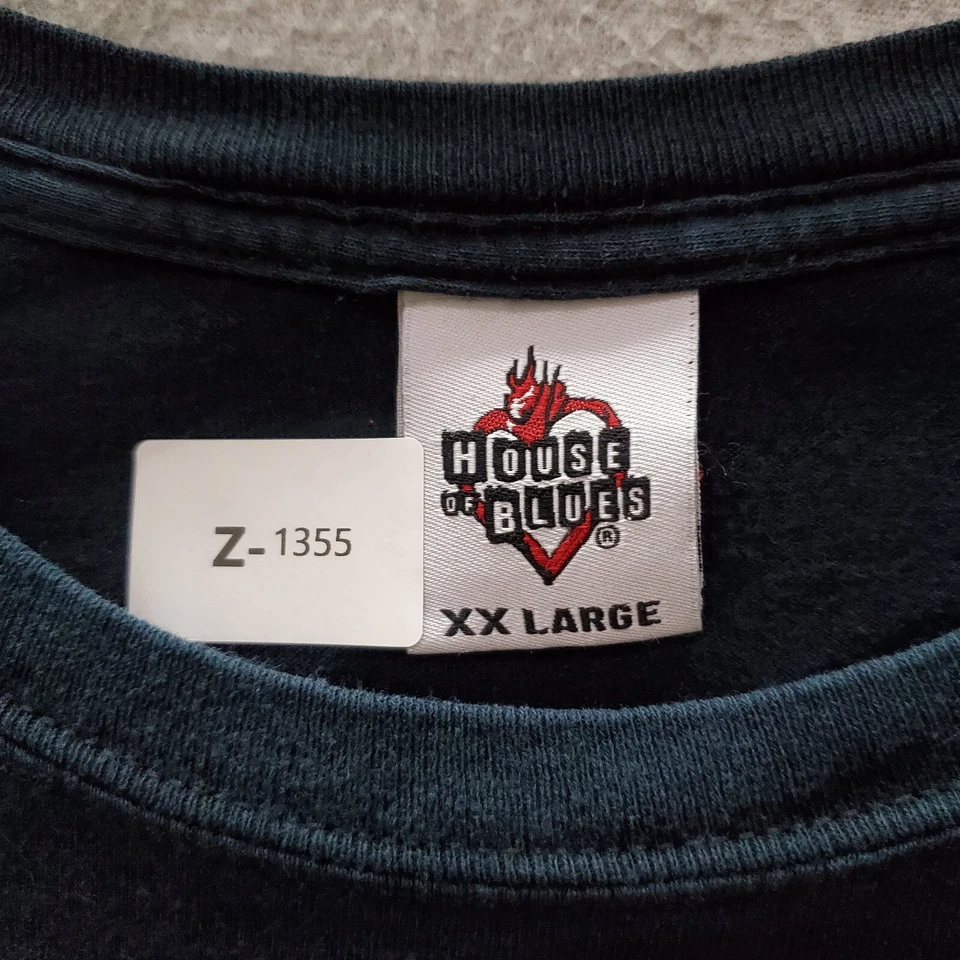 Camiseta DE COLECCIÓN House of Blues Hombres 2XL Negra Anaheim On a Mission From God LEER Foto 2 de 4