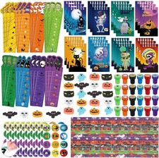 168 Pcs Kids Halloween Trick Treat Goodie Bag Stuff Stationery Party Gift Bundle