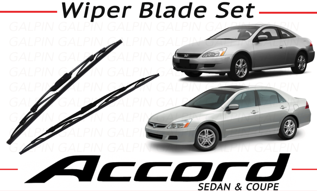NEW GENUINE HONDA ACCORD WIPER BLADE SET 2003 TO 2007 76620/30SDAA01