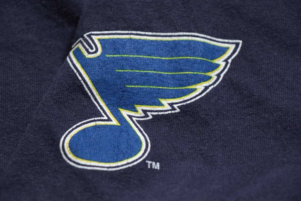 Camiseta St. Louis Blues Jaroslav Halak Stop Sign NHL Hockey Shirt M Goalie Foto 4 de 4