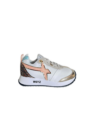 W6YZ JUNIOR KIS 12WJ STOFF WEISS + LAMINIERTES LEDER