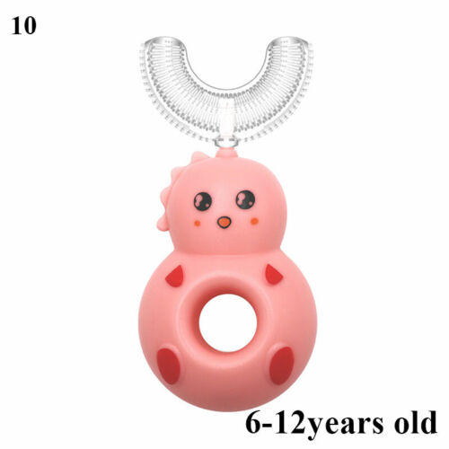 Cepillo de dientes de silicona suave en forma de U bebé limpieza oral niños cepillo de dientes / v - Imagen 22 de 24