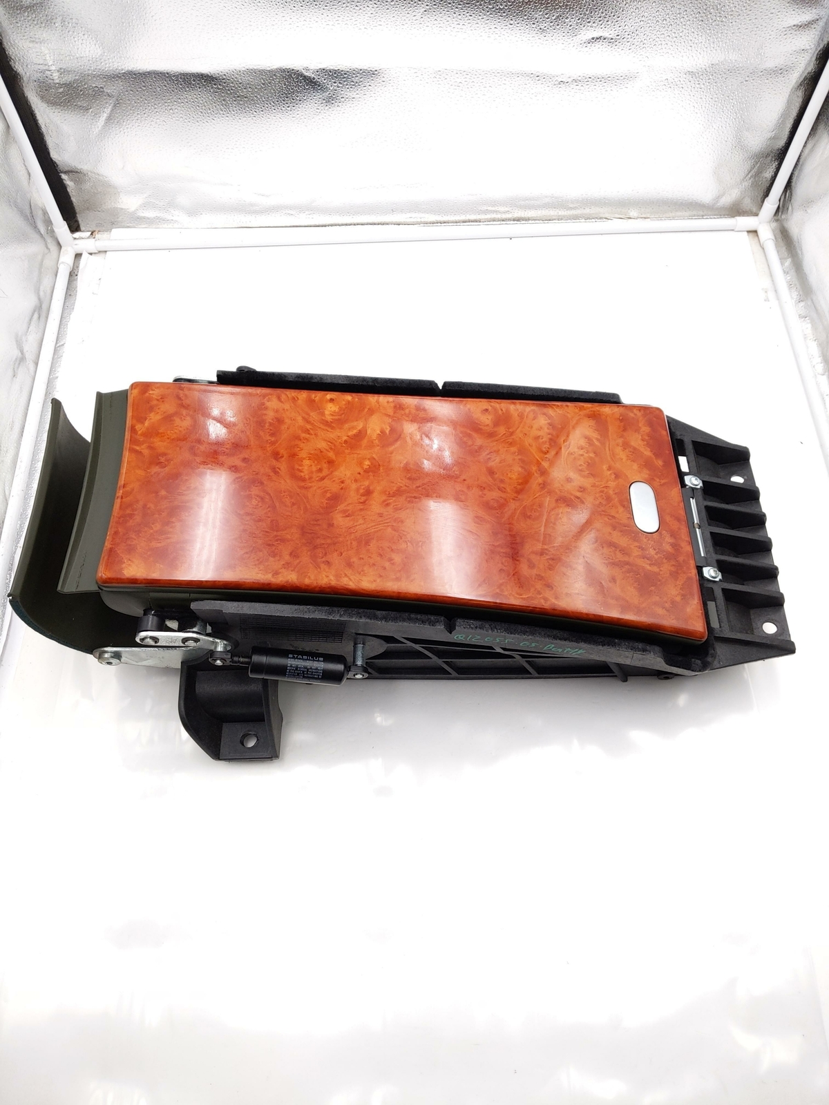 2005 BENTLEY CONTINENTAL GT REAR ARMREST WOOD CONSOLE CYPRESS GREEN 3W8885075C