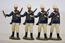 BRITAINS RE PAINTED WWI BRITISH INDIAN SIKH REGIMENT MARCHING