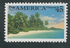 Scott # C-127...45 Cent...Air Mail...America