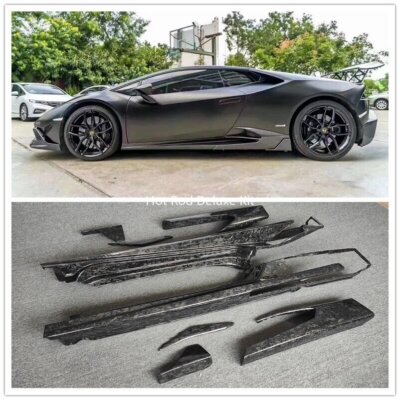 Forge Carbon Fiber Sideskirts Side Skirt For Lamborghini Huracan LP580 LP610 M