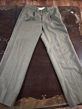 Vtg 1985 US Army Military Poly Wool Serge Trousers Pants 48 6 R Dress Slack 36