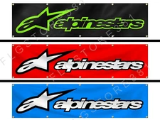 Alpinestars Flag Banner 2X8Ft Motorsports Motorcycle equipment Flag Wall Decor
