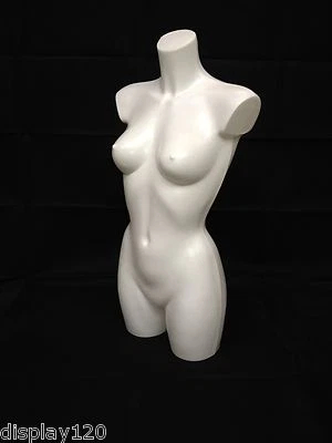 THE SHOPFITTINGS SHOP High Quality White Lingerie Female Mannequin Torso Body Form Display Bust