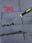 Heavy Duty Metal Weeding Hook Garden Cultivator Tool Sharp Teeth Weed Remover 17