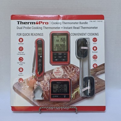 NIB ThermoPro Cooking Thermometer 6-Piece Bundle-Dual Probe & instant Read