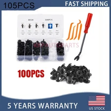 for Subaru/105Pcs Bumper Hood Clips Retainer Rivet Fasteners Fender Push Pin US+