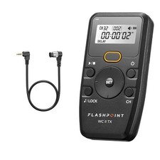 Flashpoint Wave Commander II Remote Shutter Release Transmitter with Cable for N