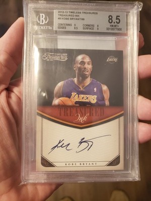 2012 Timeless Treasures Treasured Ink Kobe Bryant On Card Auto /99 BGS 8.5