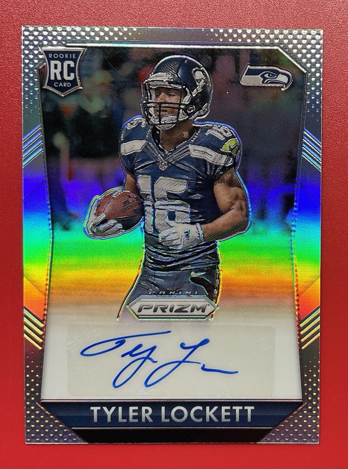 2015 Panini Prizm #RS-TL Tyler Lockett RC Rookie Silver Auto /175 Seahawks 
