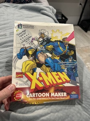 Marvel Comics X-Men Cartoon Maker (PC game, 1996) WINDOWS CD-ROM New Sealed