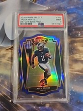 2020 Panini Select - Premier Level Jalen Hurts #150 Blue Prizm Die-Cut (RC) Psa9