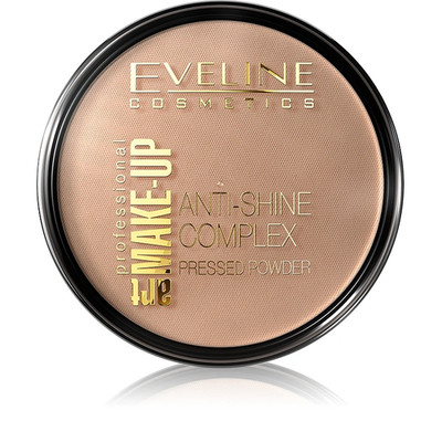 Eveline Art Make-up Mattierendes Mineralpuder mit Seide - 37 Warm Beige 14 g