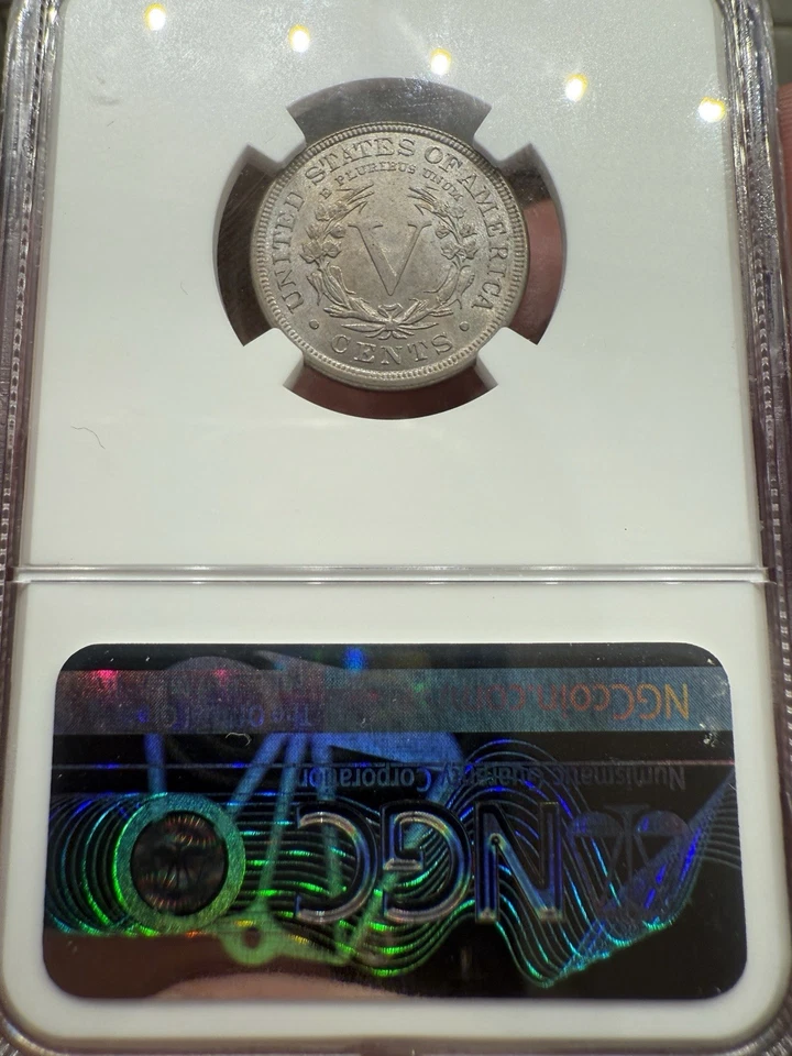 1889 Liberty V Nickel 5C NGC MS 62 - Image 4 of 4